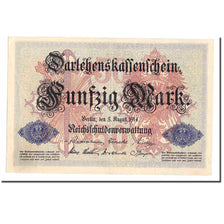 Banknote, Germany, 50 Mark, 1914, 1914-08-05, KM:49a, EF(40-45)