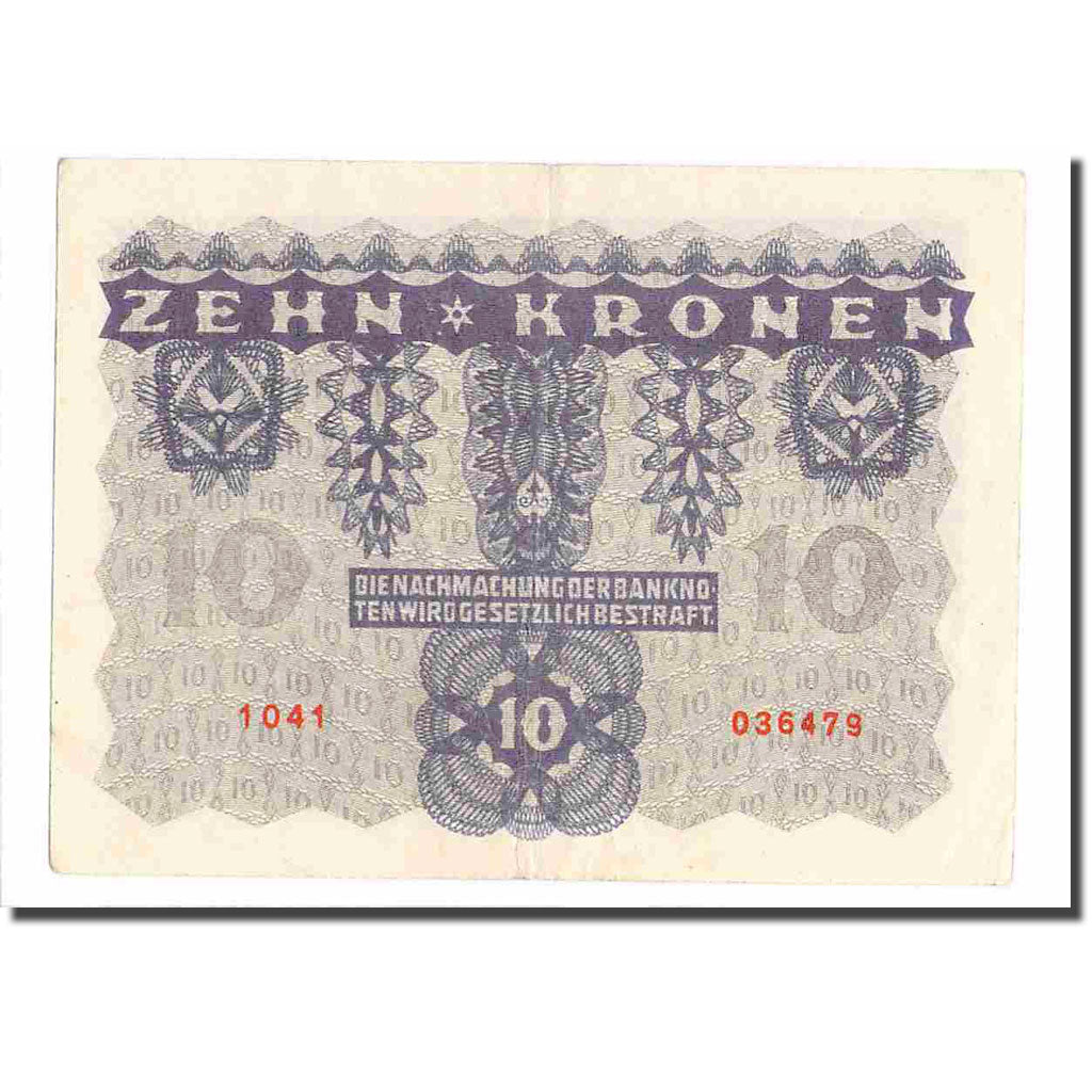 Banknote, Austria, 10 Kronen, 1922, 1922-01-02, KM:75, AU(55-58)
