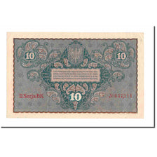 Geldschein, Polen, 10 Marek, 1919, 1919-08-23, KM:25, VZ