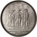 Frankrijk, Medal, French Fifth Republic, History, 1989, PR+, Bronze