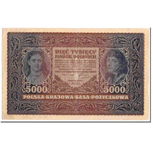 Billet, Pologne, 5000 Marek, 1920, 1920-02-07, KM:31, TTB
