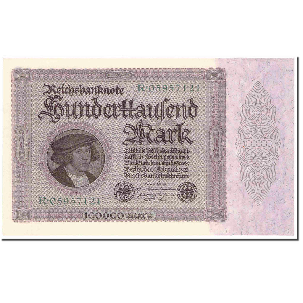 Banknote, Germany, 100,000 Mark, 1923, 1923-02-01, KM:83b, UNC(60-62)