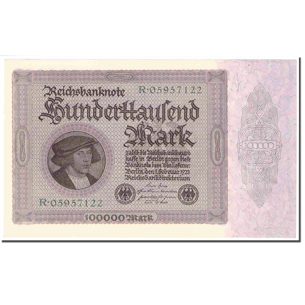 Banknote, Germany, 100,000 Mark, 1923, 1923-02-01, KM:83b, UNC(60-62)