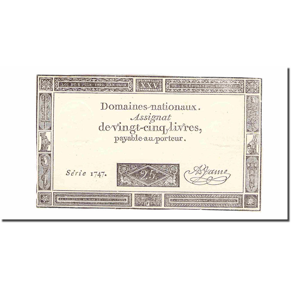 France, 25 Livres, 1747, AU(55-58), KM:A71