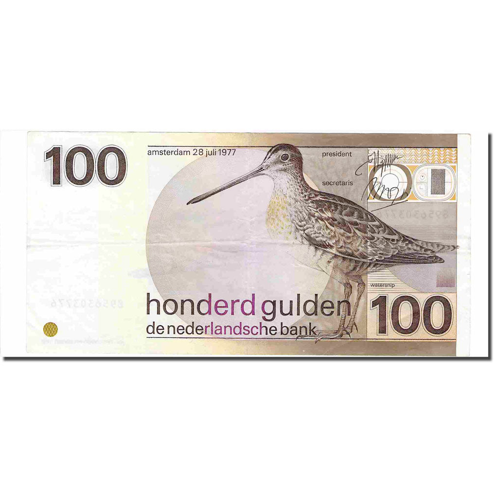 Banknote, Netherlands, 100 Gulden, 1977, 1977-07-28, KM:97a, EF(40-45)