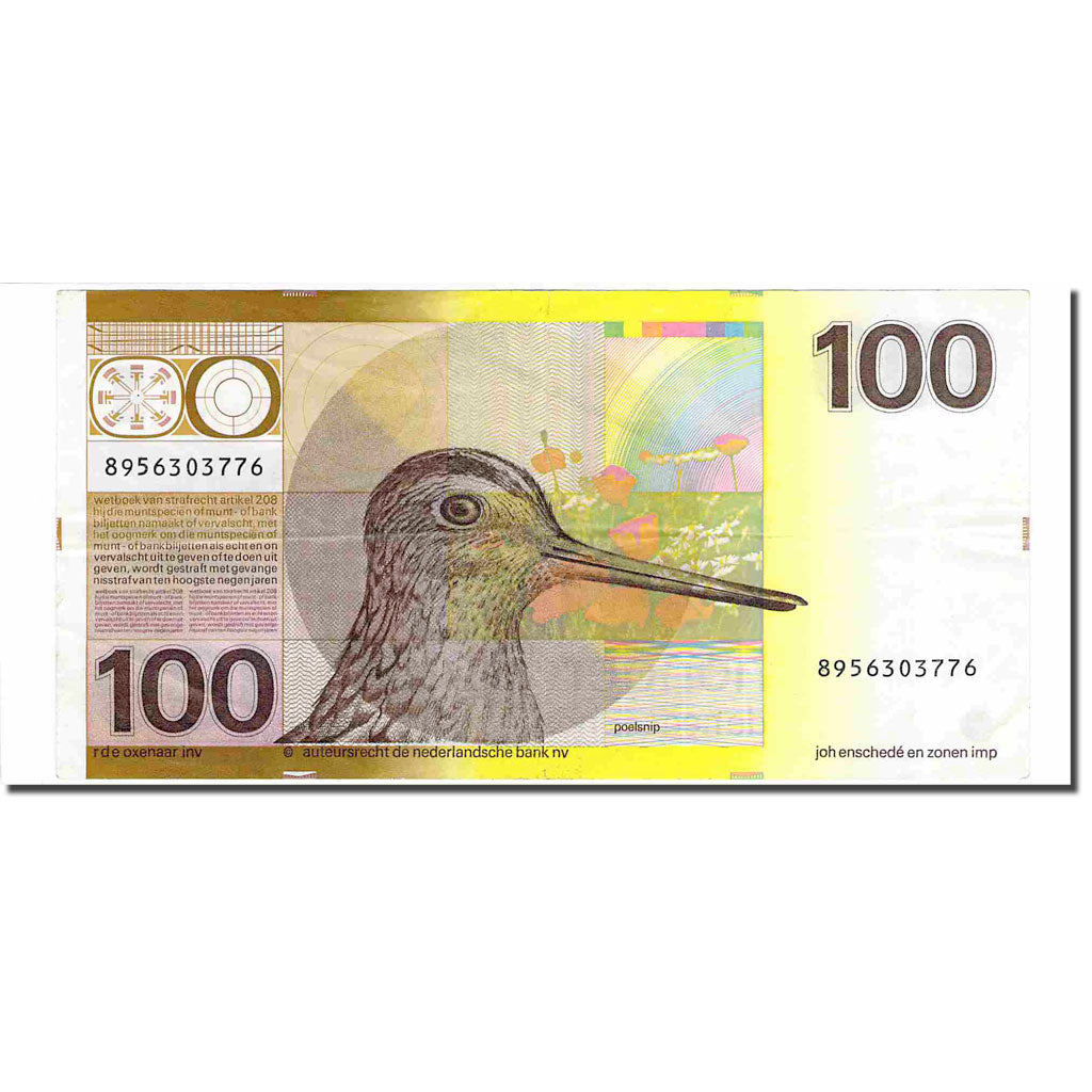 Banknote, Netherlands, 100 Gulden, 1977, 1977-07-28, KM:97a, EF(40-45)