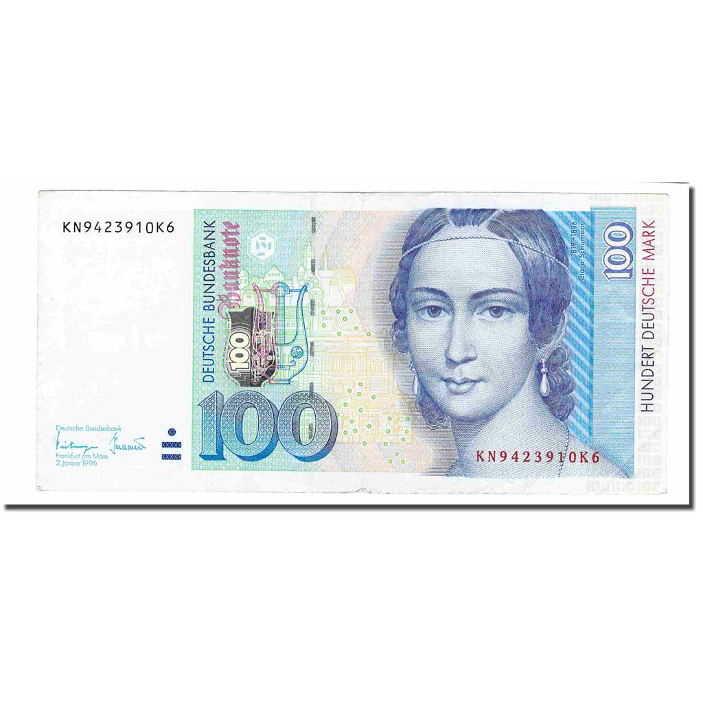 Banknote, GERMANY - FEDERAL REPUBLIC, 100 Deutsche Mark, 1996, 1996-01-02