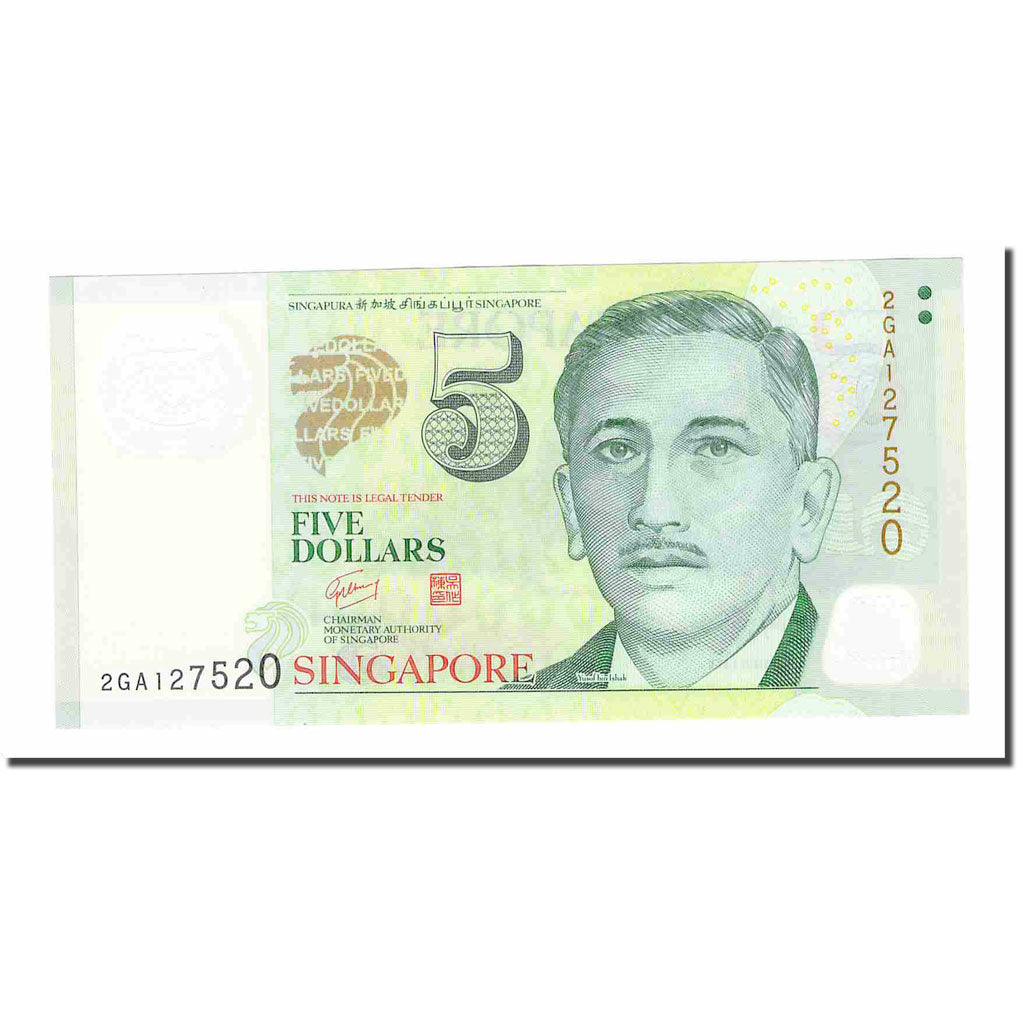 Banknote, Singapore, 5 Dollars, 2005, KM:39, AU(55-58)