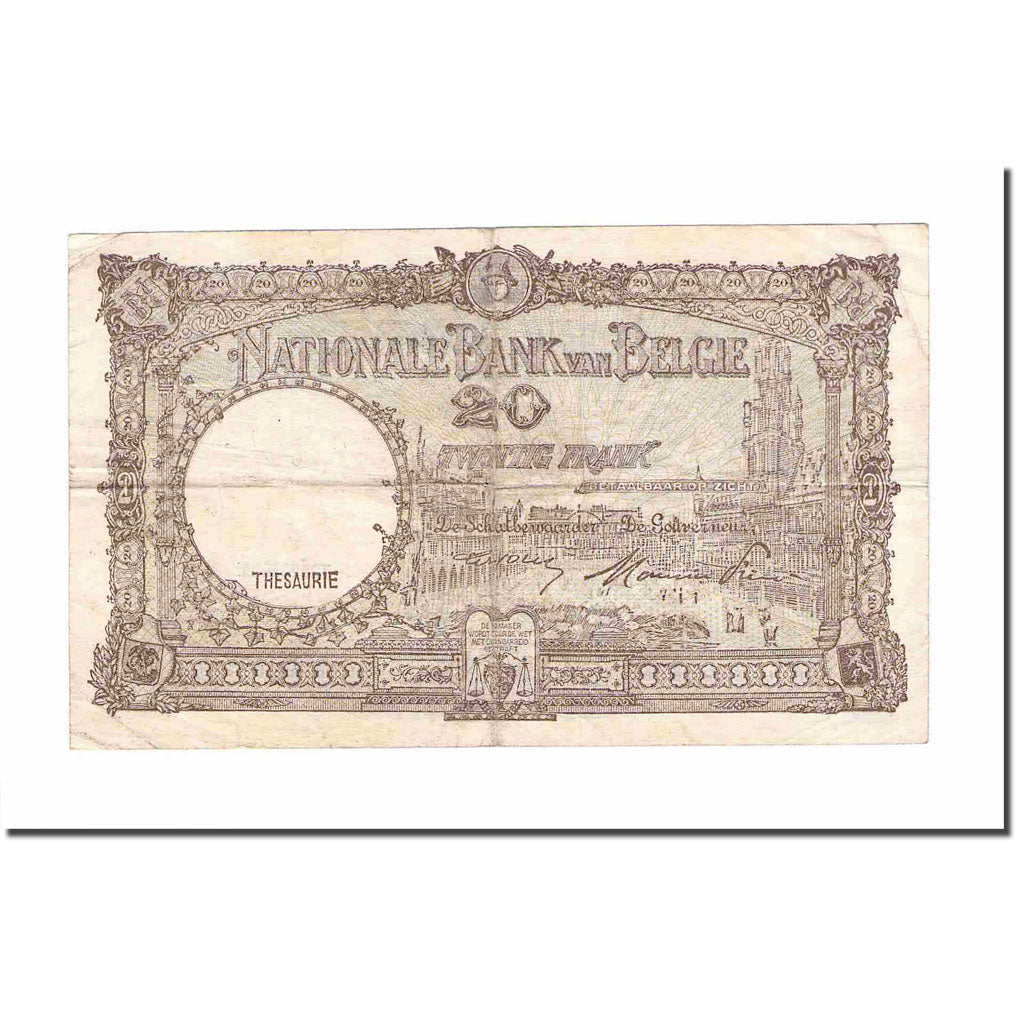 Banknote, Belgium, 20 Francs, 1947, KM:111, VF(20-25)