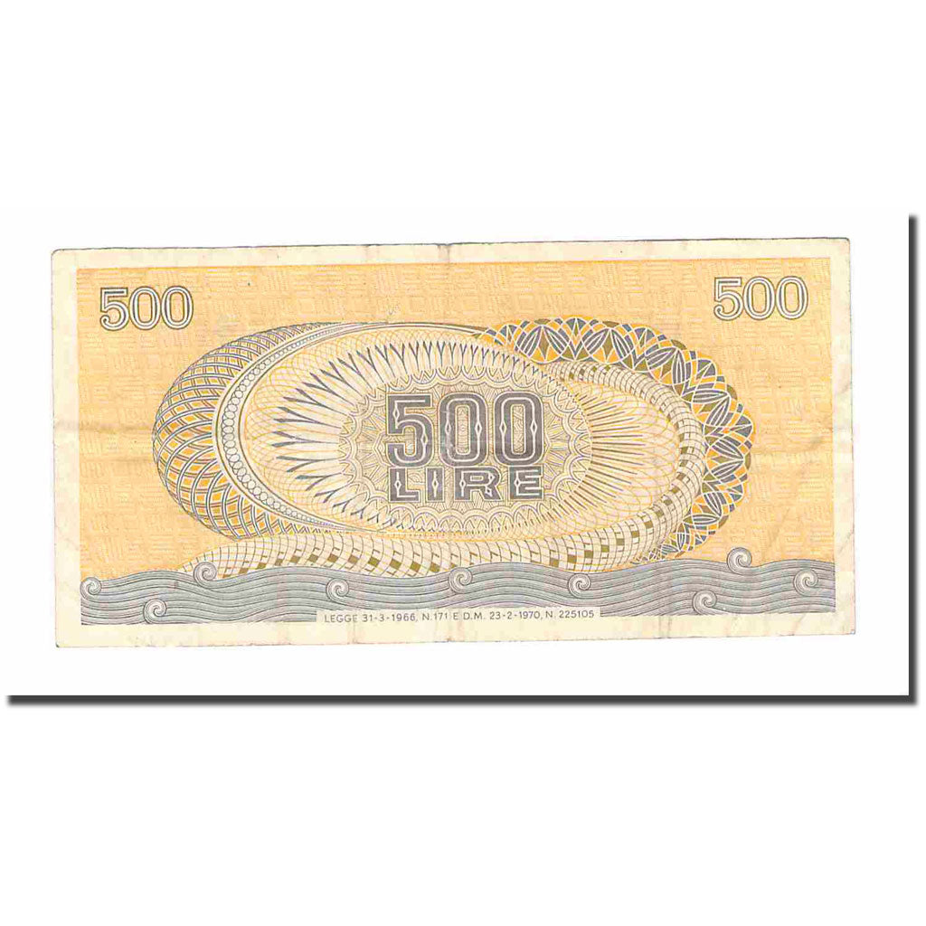 Italy, 500 Lire, 1970, 1970-02-23, KM:93a, EF(40-45)