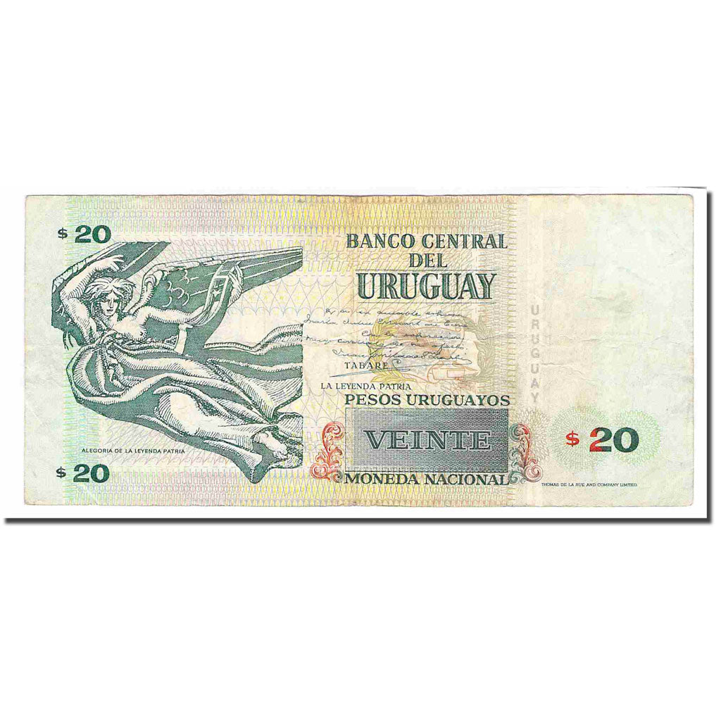 Banknote, Uruguay, 20 Pesos Uruguayos, 2000, KM:83a, VF(20-25)