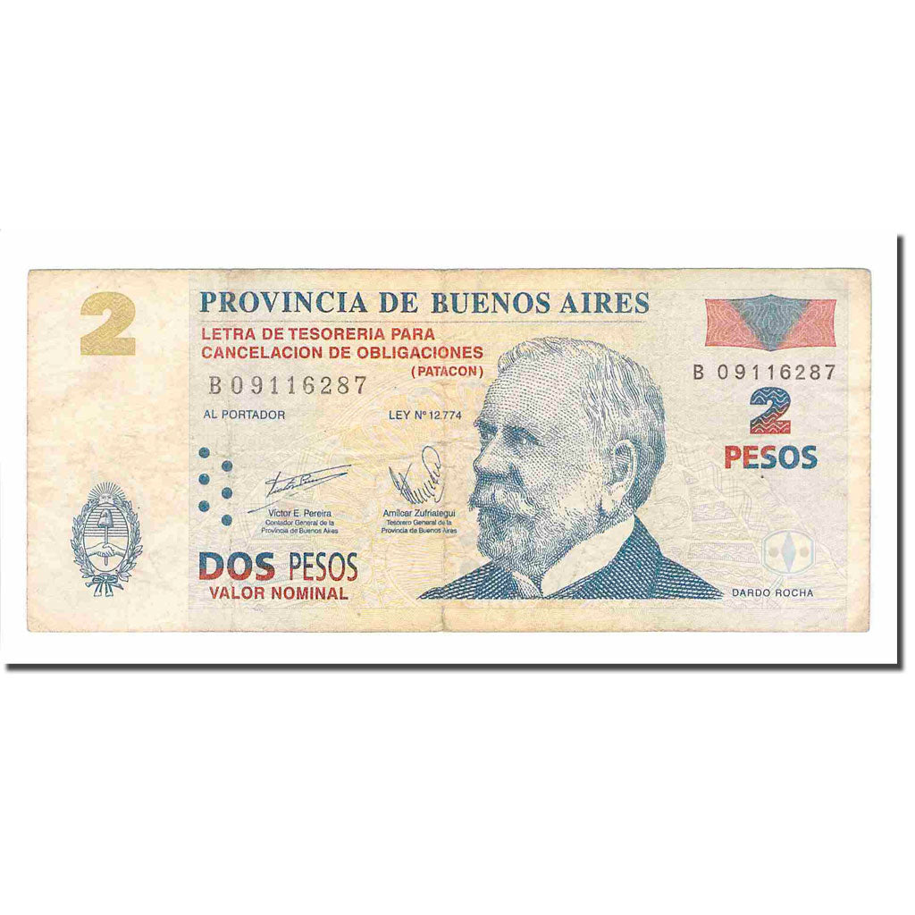 Banknote, Argentina, 2 Pesos, 2002, 2002-07-01, KM:S2311, F(12-15)