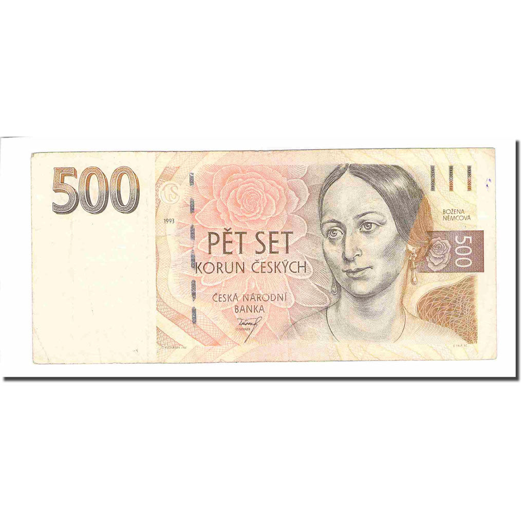 Geldschein, Tschechische Republik, 500 Korun, 1993, KM:14, S