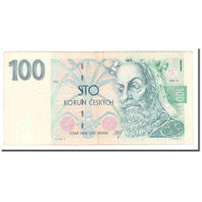 Biljet, Tsjechische Republiek, 100 Korun, 1993, KM:12, TTB