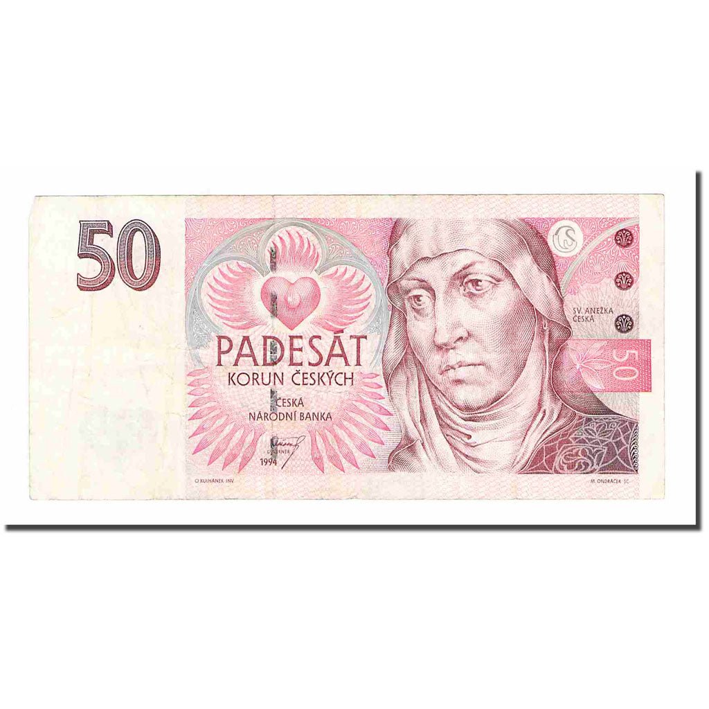 Banknote, Czech Republic, 50 Korun, 1994, KM:11, VF(20-25)