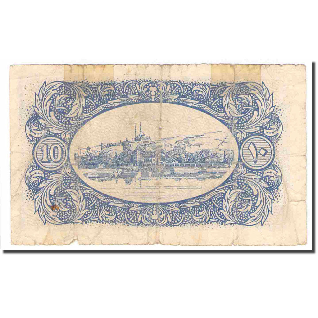Banknote, Egypt, 10 Piastres, L.1940, KM:166b, F(12-15)