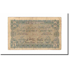 Banknot, Egipt, 5 Piastres, L.1940, KM:163, VF(20-25)