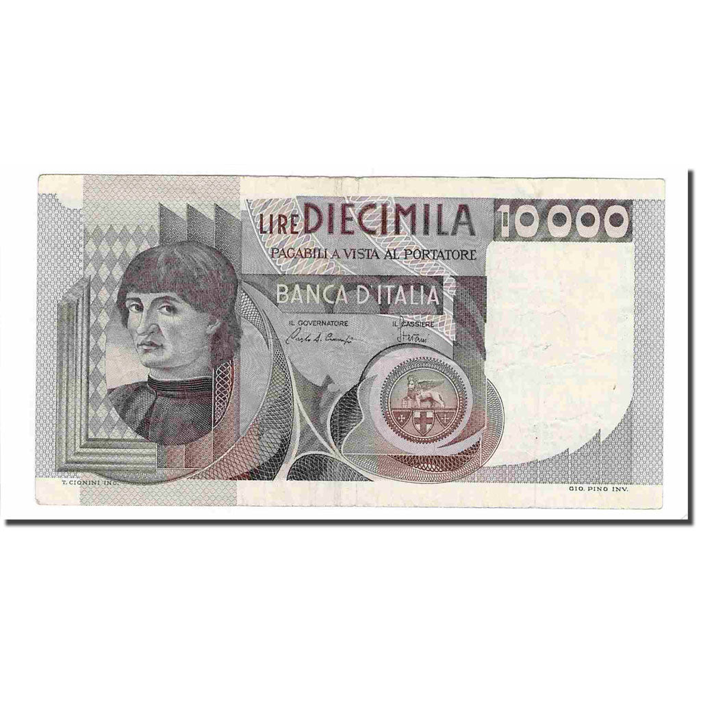 Billet, Italie, 10,000 Lire, 1976, 1976-08-25, KM:106c, TTB