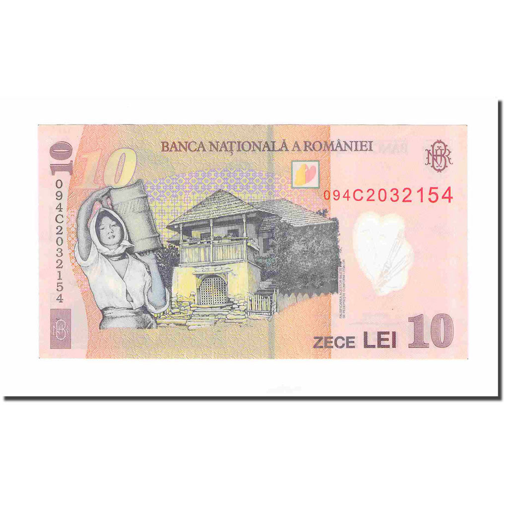 Banknote, Romania, 10 Lei, 2008, KM:119b, AU(55-58)