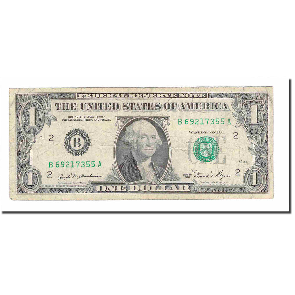 Banknote, United States, One Dollar, 1981, KM:3501, VF(20-25)