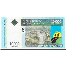 Geldschein, Madagascar, 10,000 Ariary, 2003, Undated (2003), KM:92b, VZ