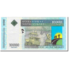 Geldschein, Madagascar, 10,000 Ariary, 2003, Undated (2003), KM:92b, SS