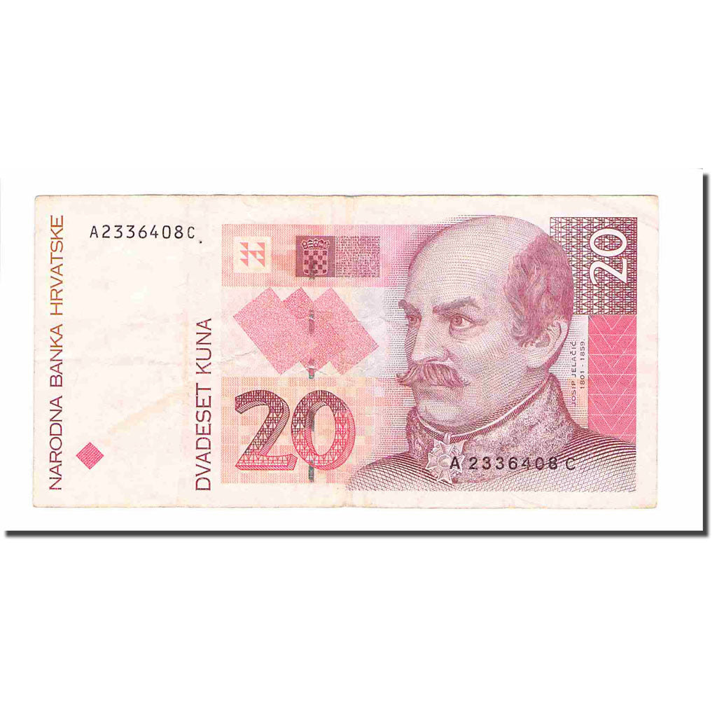 Banknote, Croatia, 20 Kuna, 1993, 1993-10-31, KM:30a, EF(40-45)