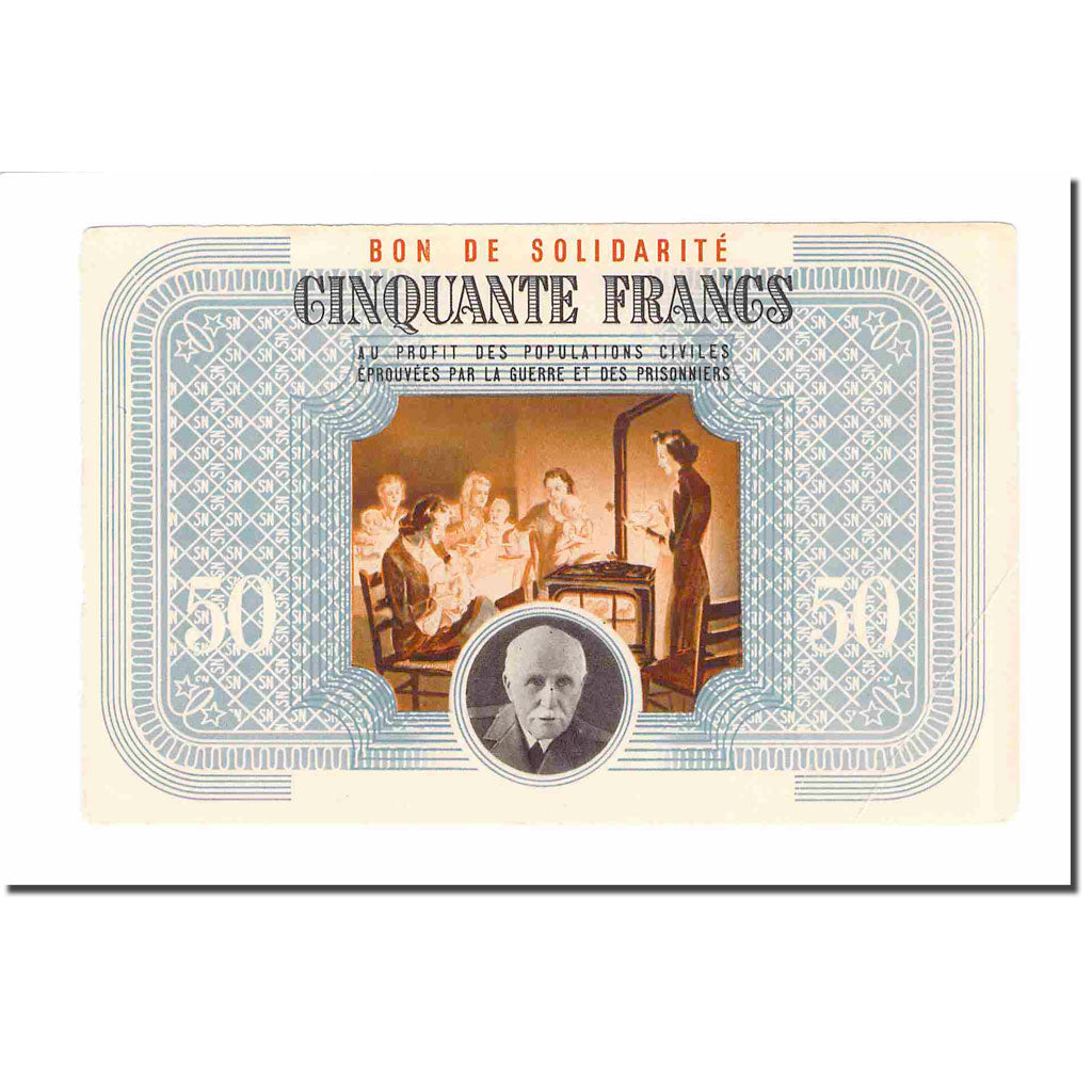 France, Bon de Solidarité, 50 Francs, Bon de solidarité, AU(50-53)