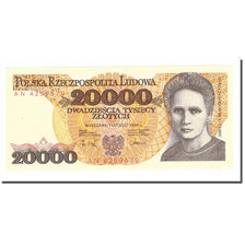 Banknote, Poland, 20,000 Zlotych, 1989, 1989-02-01, KM:152a, UNC(65-70)