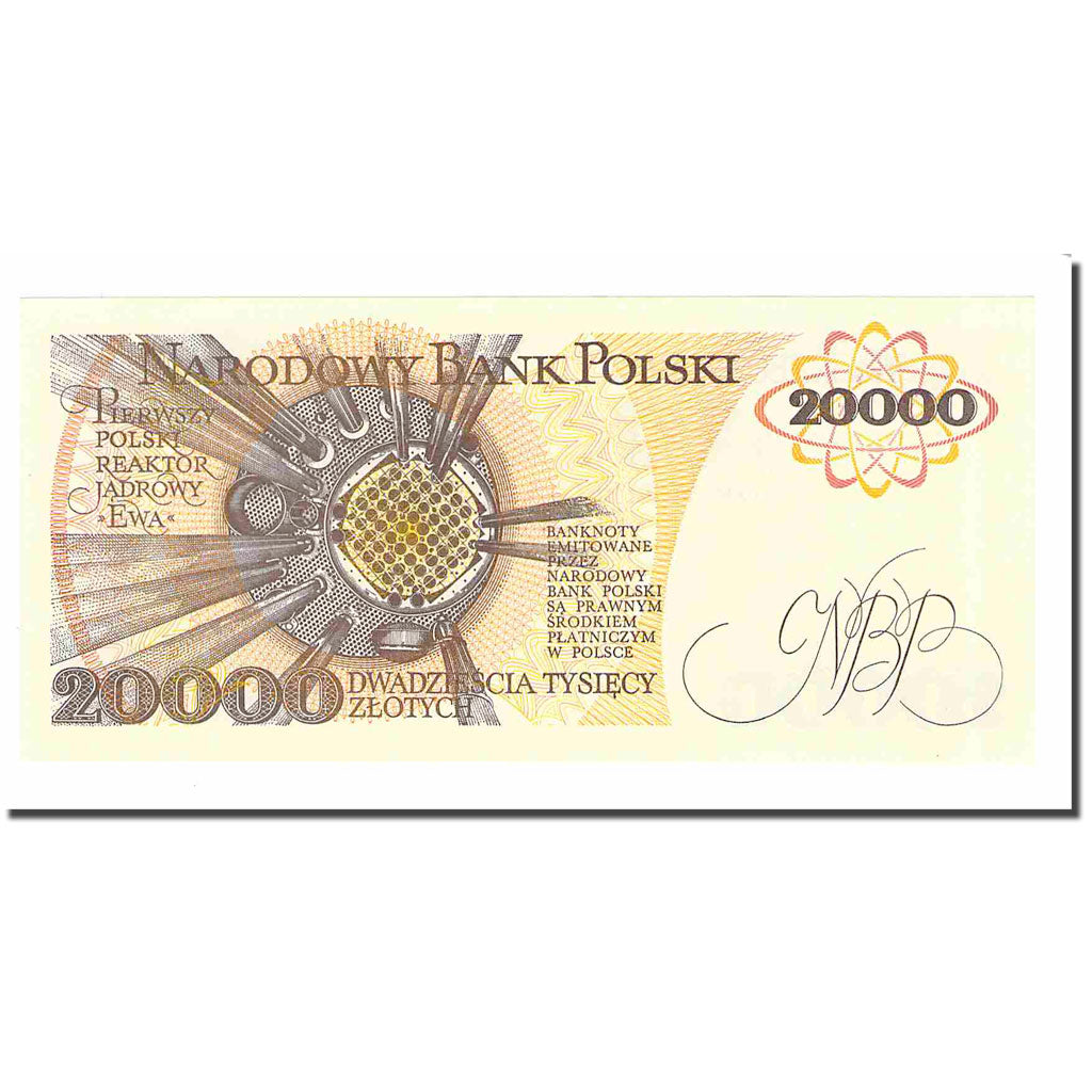 Banknote, Poland, 20,000 Zlotych, 1989, 1989-02-01, KM:152a, UNC(65-70)