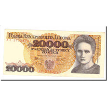 Biljet, Polen, 20,000 Zlotych, 1989, 1989-02-01, KM:152a, SPL+