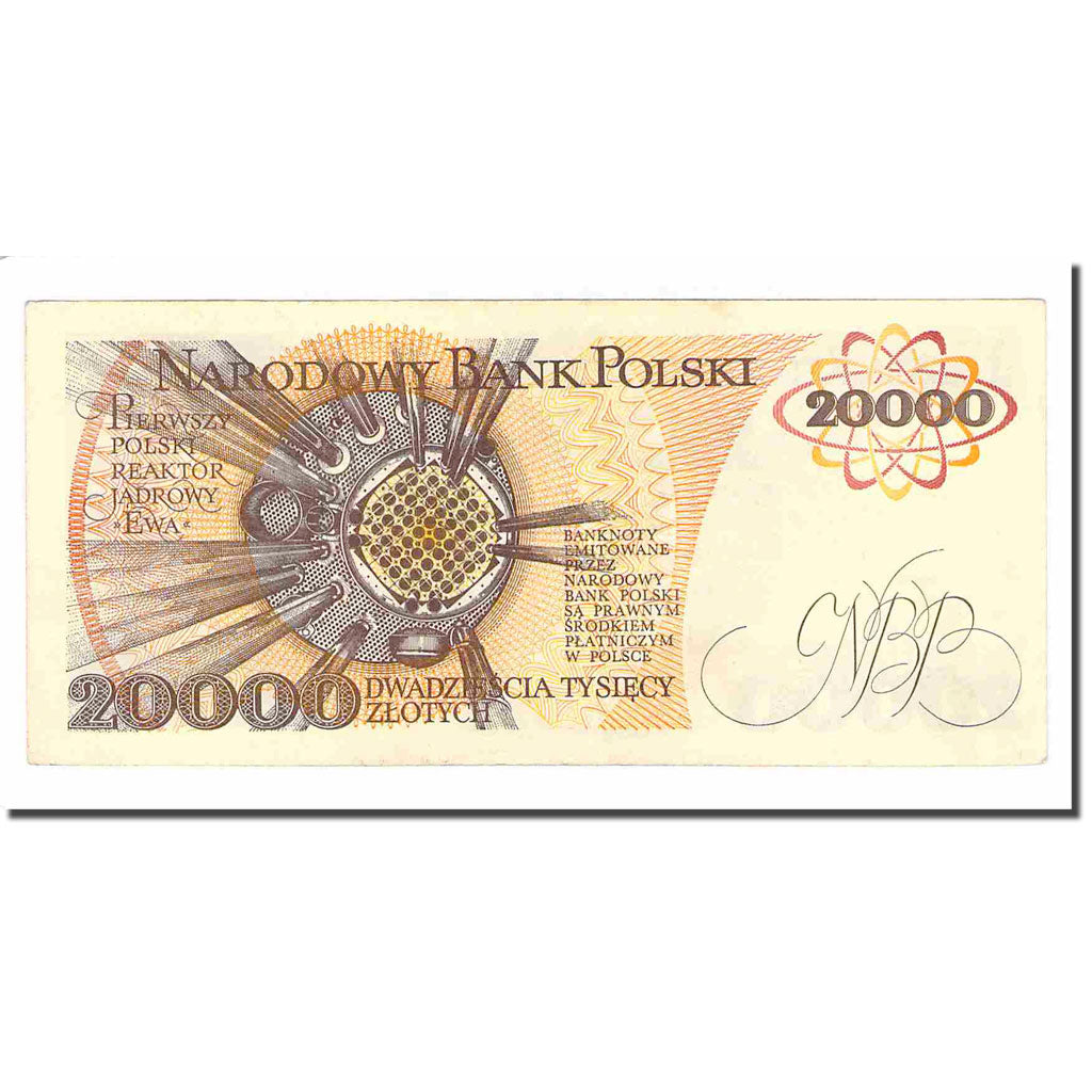Billet, Pologne, 20,000 Zlotych, 1989, 1989-02-01, KM:152a, SPL+
