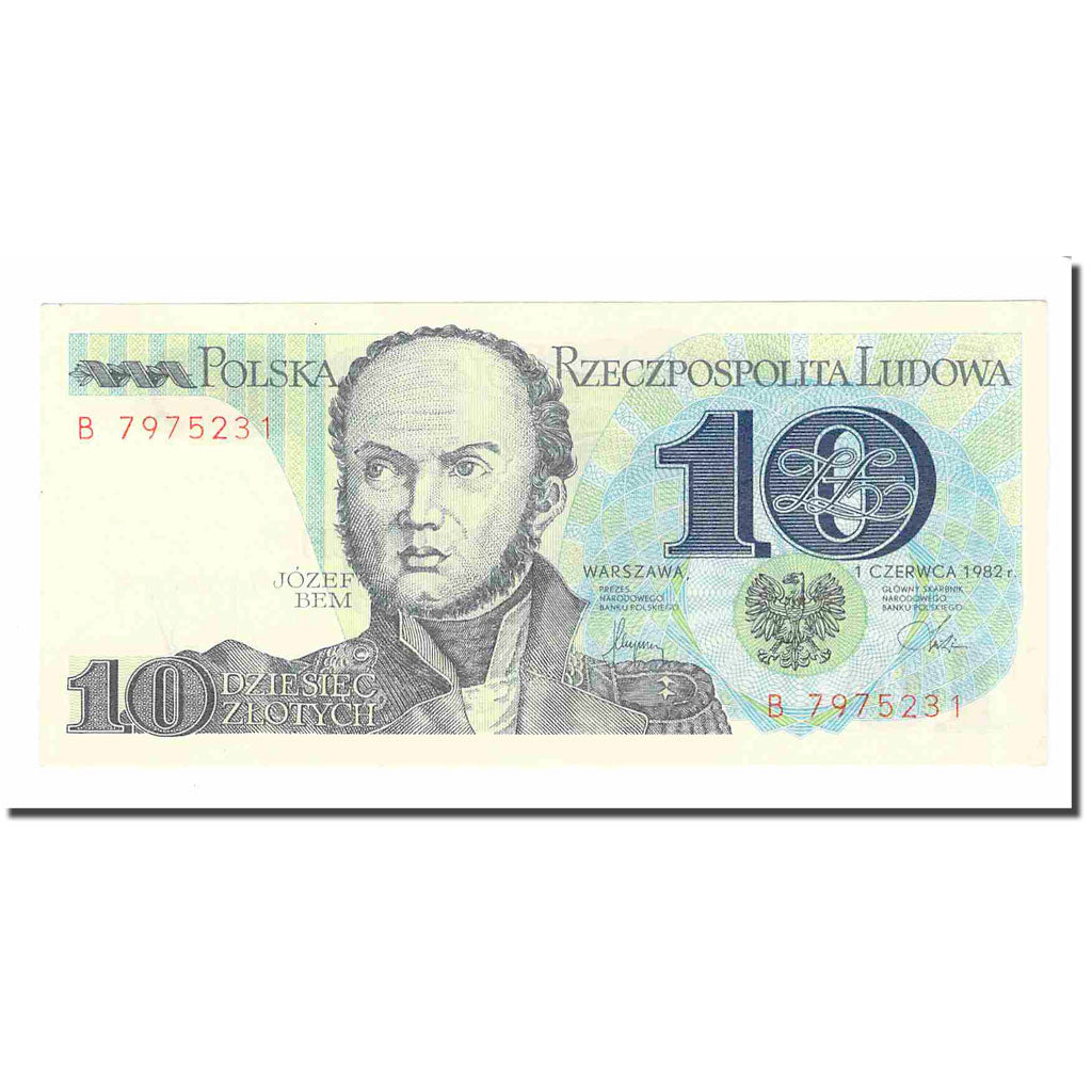 Banknote, Poland, 10 Zlotych, 1982, 1982-06-01, KM:148a, UNC(63)