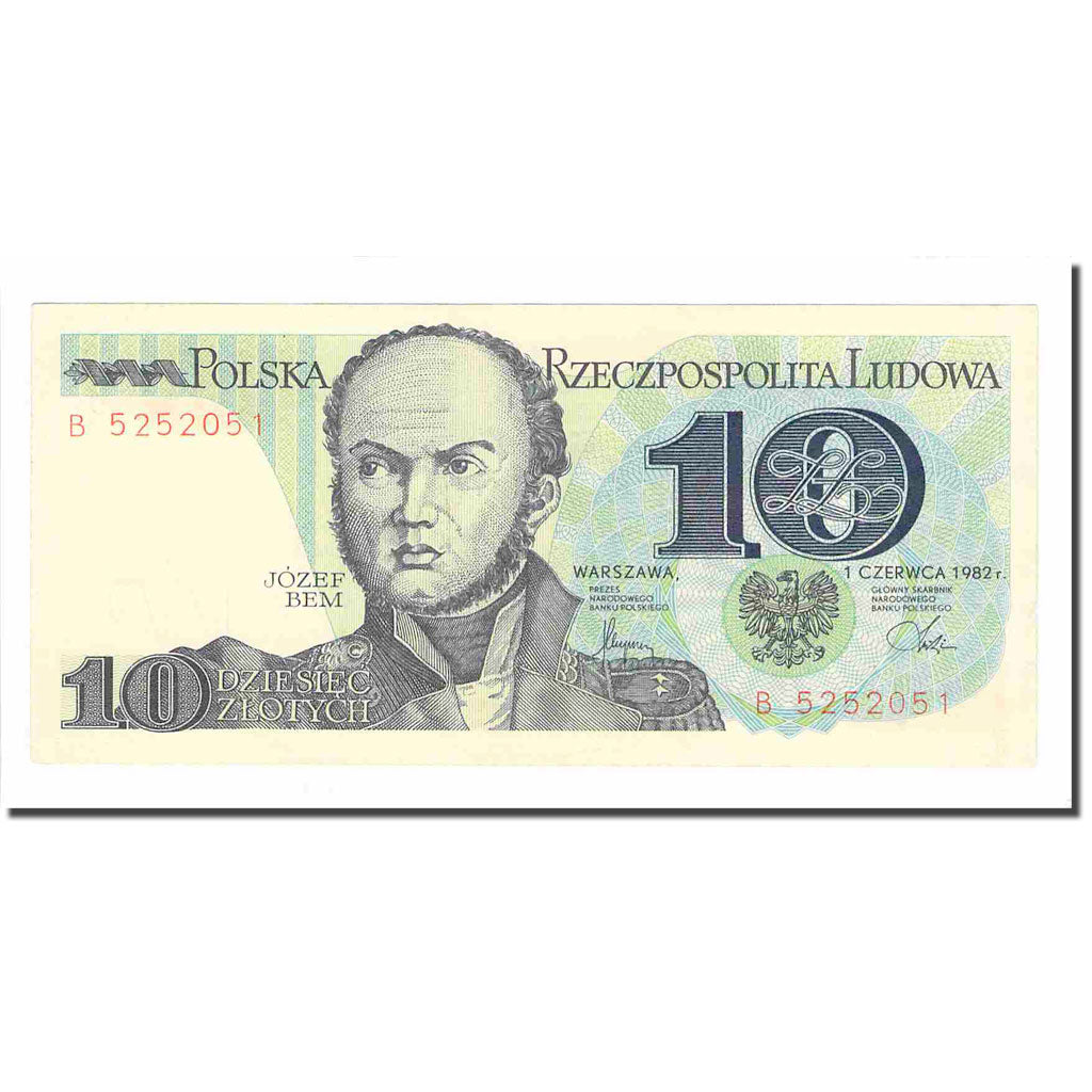 Banknote, Poland, 10 Zlotych, 1982, 1982-06-01, KM:148a, UNC(63)