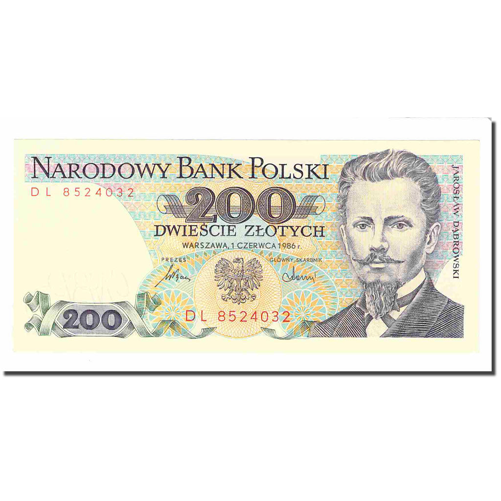Banknote, Poland, 200 Zlotych, 1986, 1986-06-01, KM:144c, UNC(63)