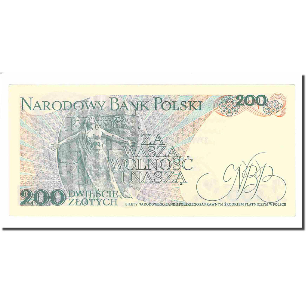 Banknote, Poland, 200 Zlotych, 1986, 1986-06-01, KM:144c, UNC(64)
