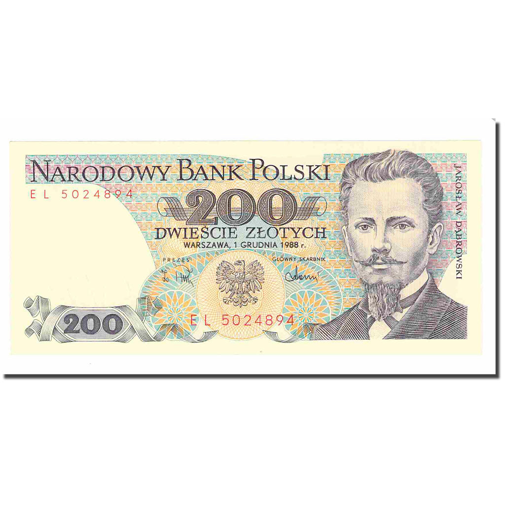 Geldschein, Polen, 200 Zlotych, 1986, 1986-06-01, KM:144c, UNZ-