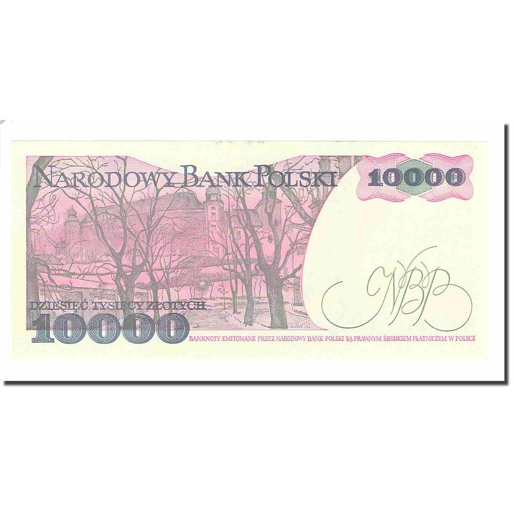 Billet, Pologne, 10,000 Zlotych, 1988, 1988-12-01, KM:151b, SPL