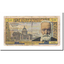 Frankreich, 5 Nouveaux Francs, Victor Hugo, 1962, 1962-03-01, S, Fayette:56.11