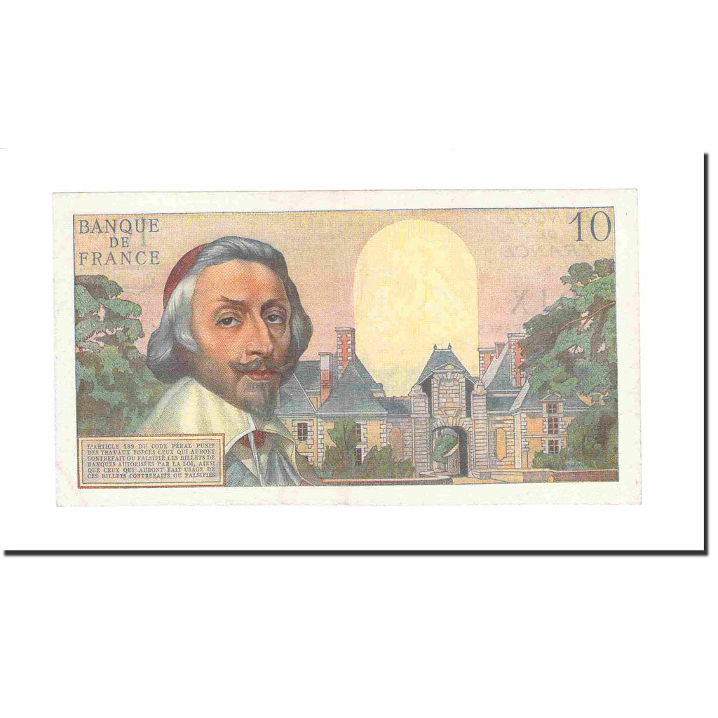 França, 10 Nouveaux Francs, Richelieu, 1960, 1960-12-01, AU(55-58)