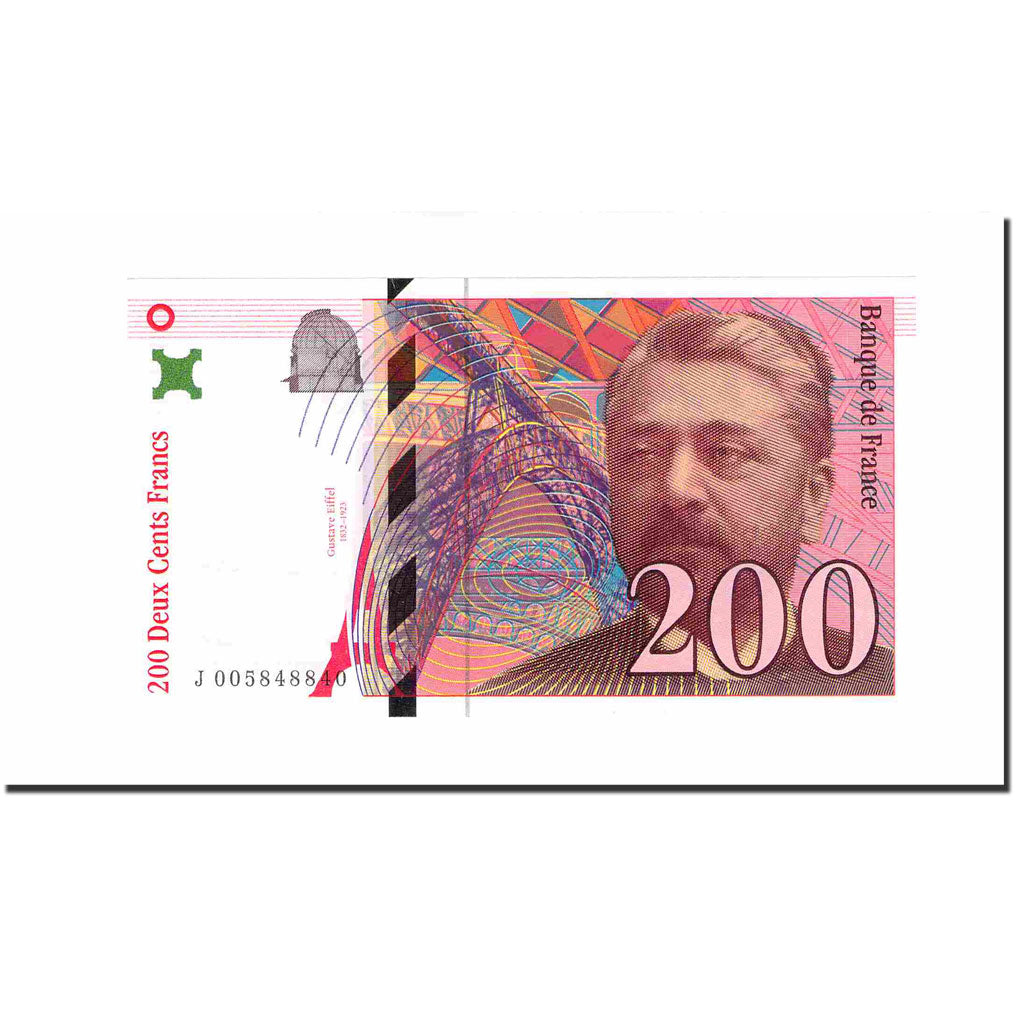 France, 200 Francs, Eiffel, 1996, UNC(63), Fayette:75.02, KM:159a