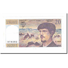 Francia, 20 Francs, Debussy, 1980, EBC, Fayette:66.1, KM:151a