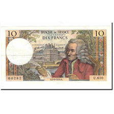 Frankreich, 10 Francs, Voltaire, 1970, 1970-09-03, SS, Fayette:62.46, KM:147c
