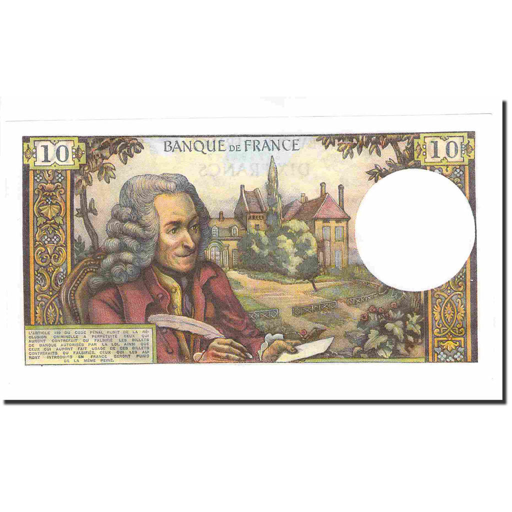 Frankrijk, 10 Francs, Voltaire, 1972, 1972-03-02, SUP+, Fayette:62.54, KM:147d
