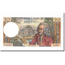 Francia, 10 Francs, Voltaire, 1972, 1972-12-07, SPL, Fayette:62.59, KM:147d