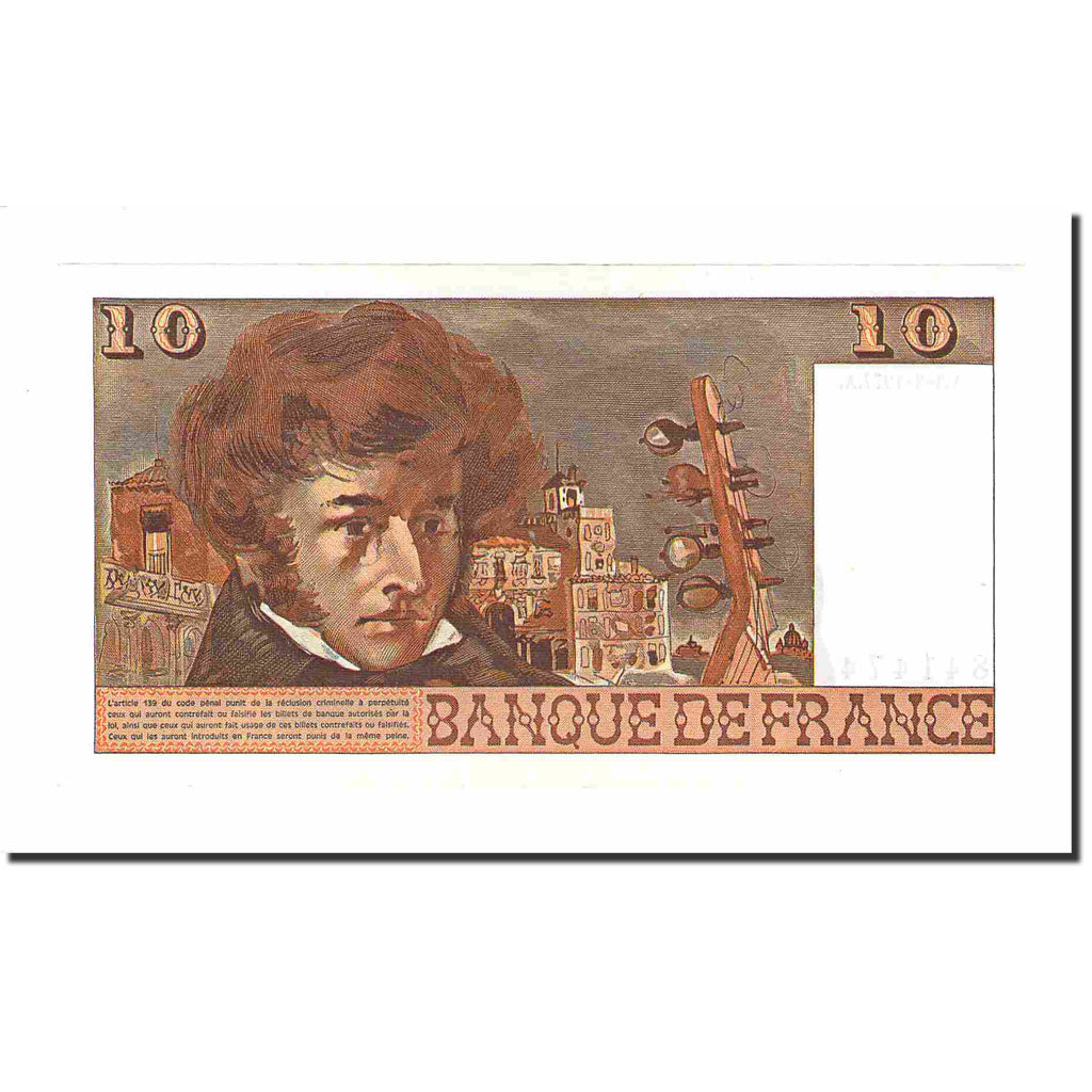 Francia, 10 Francs, Berlioz, 1977, 1977-03-03, SPL, Fayette:63.21, KM:150c