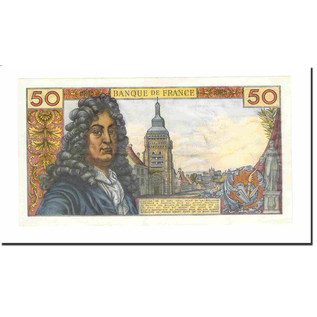 France, 50 Francs, Racine, 1969, 1969-03-06, SUP, Fayette:64.13, KM:148c