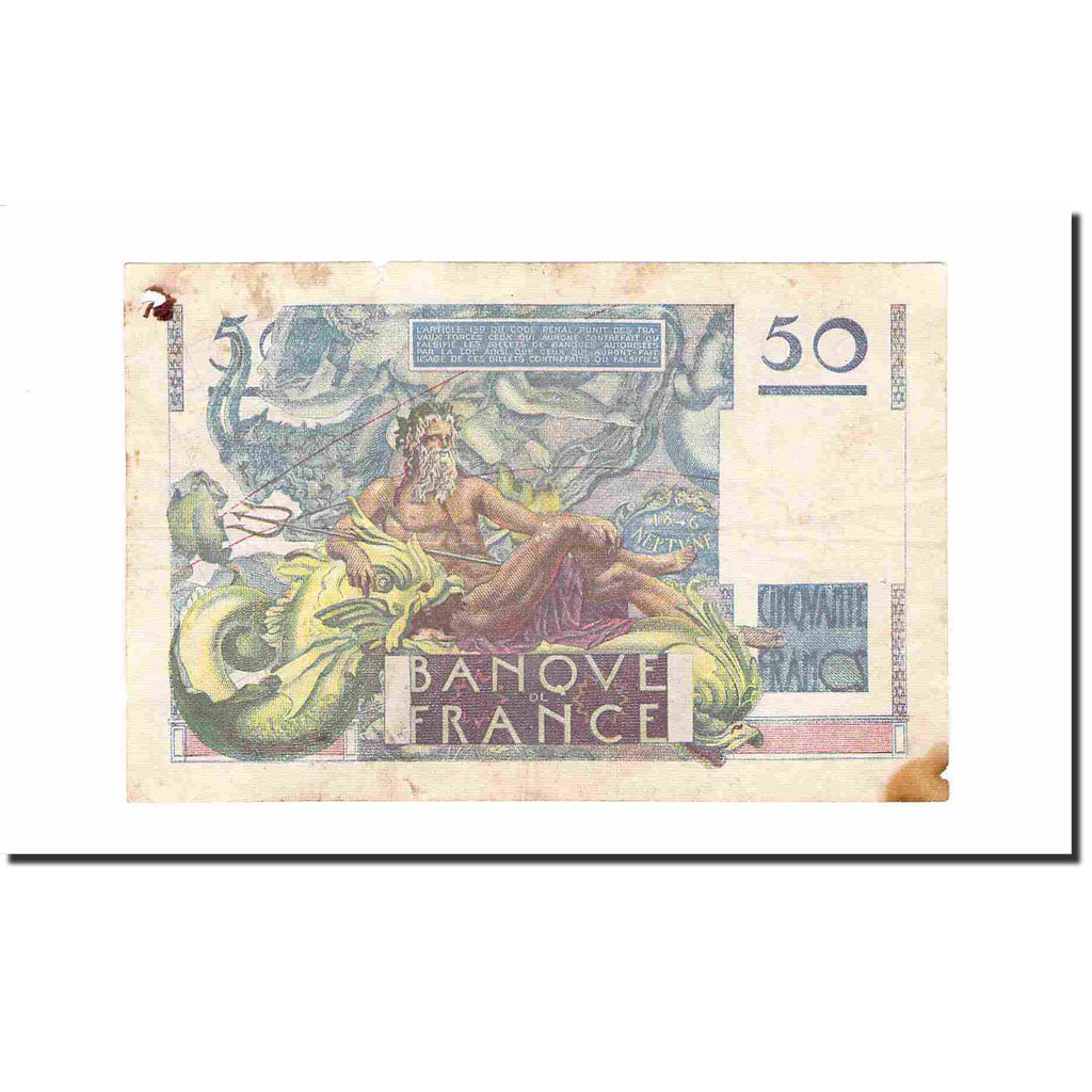 Frankreich, 50 Francs, Le Verrier, 1950, 1950-08-24, SGE, Fayette:20.16, KM:127c