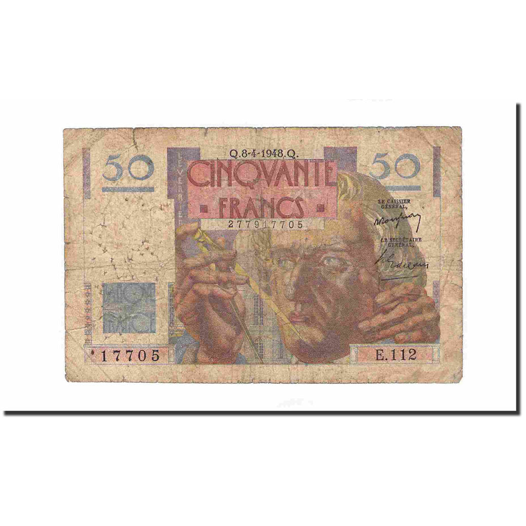 Frankreich, 50 Francs, Le Verrier, 1948, 1948-04-08, SGE, Fayette:20.10, KM:127b