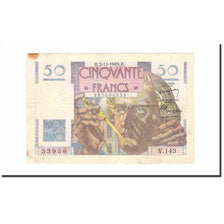 França, 50 Francs, Le Verrier, 1949, 1949-11-03, VF(30-35), Fayette:20.13